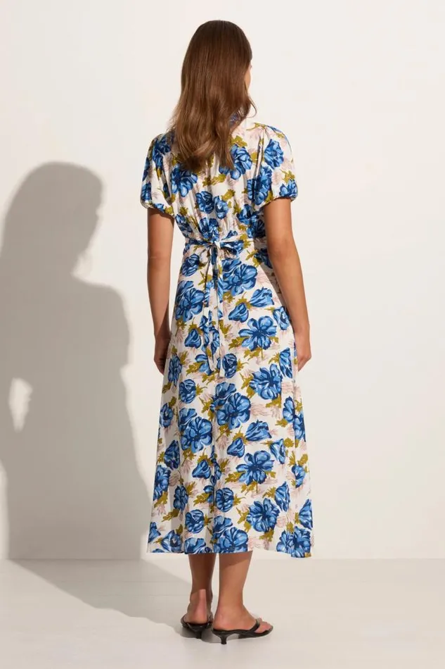 Women Faithfull The Brand Dresses Bellavista Midi Dress Isadora Floral Navy