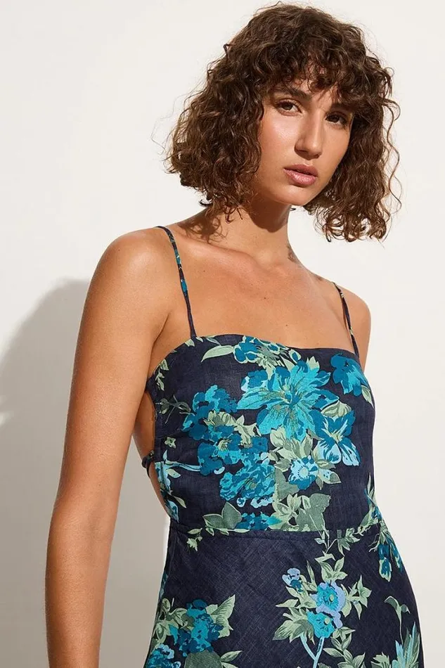 Women Faithfull The Brand Dresses Garcia Maxi Dress Escala Floral Navy