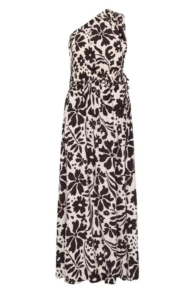 Women Faithfull The Brand Dresses Lucila Midi Dress Sidra Floral Print Ecru 8211 Final Sale