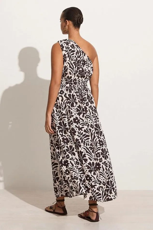 Women Faithfull The Brand Dresses Lucila Midi Dress Sidra Floral Print Ecru 8211 Final Sale