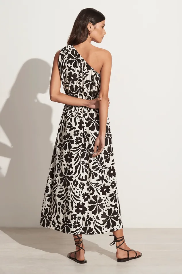 Women Faithfull The Brand Dresses Lucila Midi Dress Sidra Floral Print Ecru 8211 Final Sale