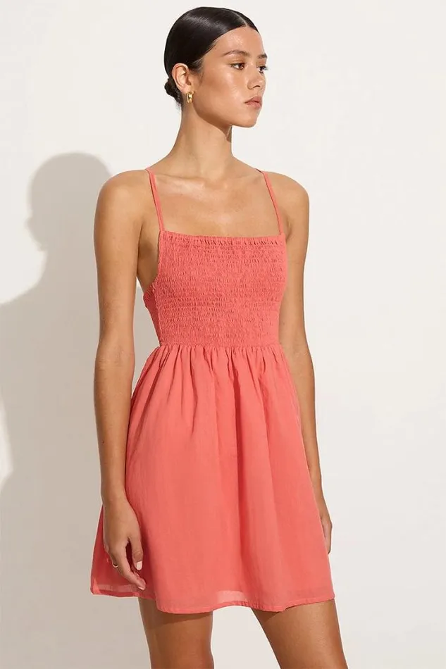 Women Faithfull The Brand Dresses Mursia Mini Dress Melon 8211 Final Sale