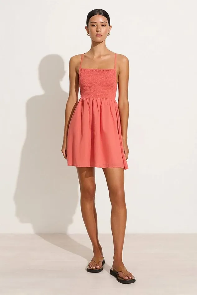Women Faithfull The Brand Dresses Mursia Mini Dress Melon 8211 Final Sale