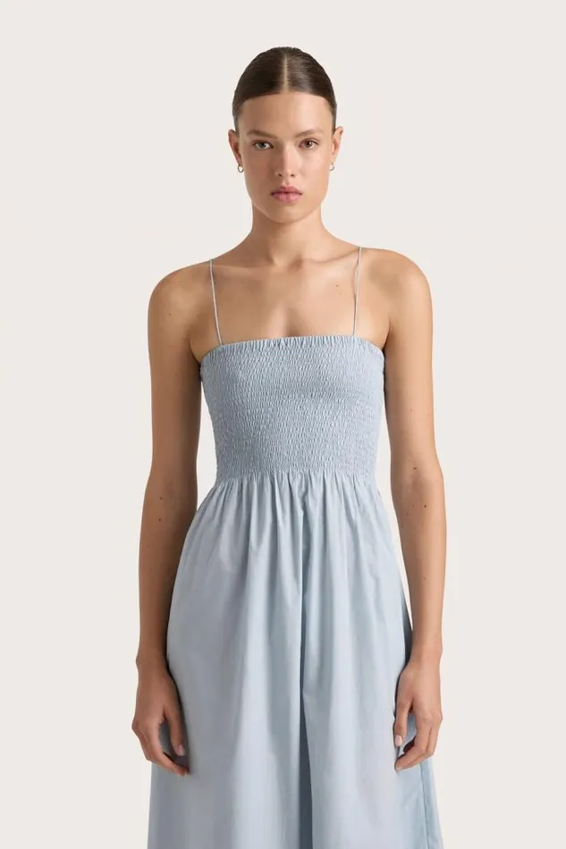 Women Faithfull The Brand Dresses Tergu Maxi Dress Sky Blue