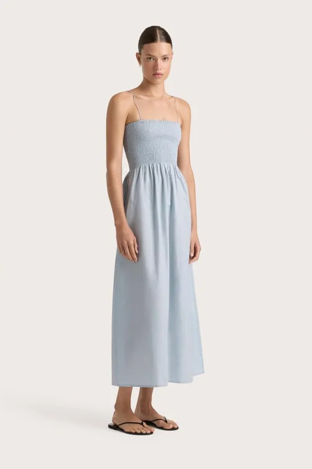 Women Faithfull The Brand Dresses Tergu Maxi Dress Sky Blue