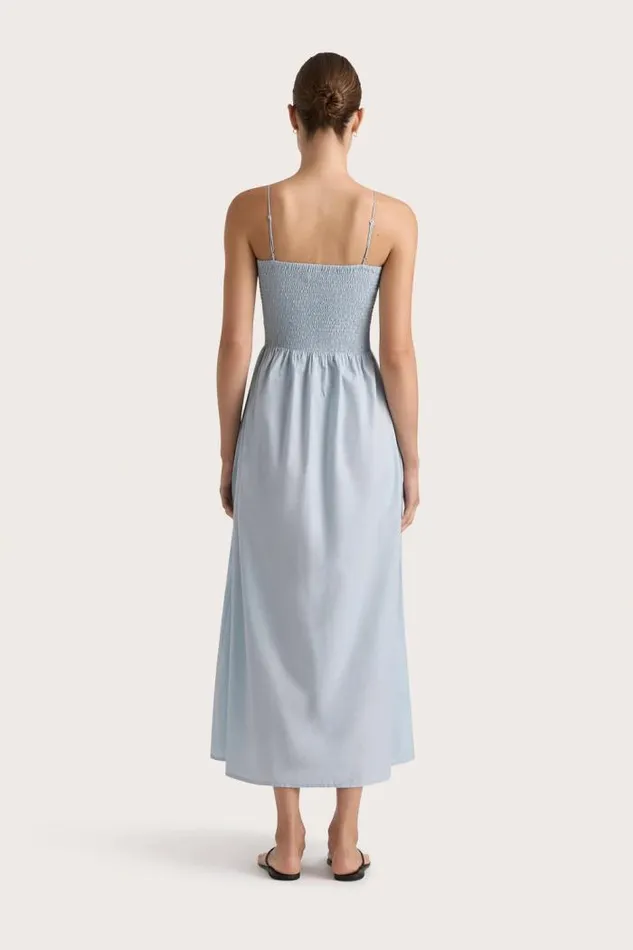 Women Faithfull The Brand Dresses Tergu Maxi Dress Sky Blue