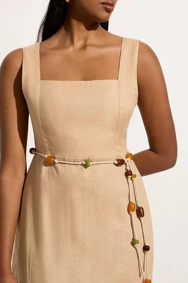 Women Faithfull The Brand Dresses Zana Midi Dress Sand