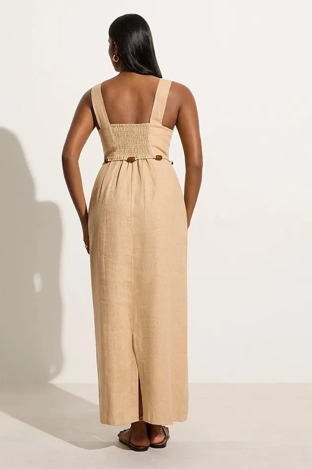 Women Faithfull The Brand Dresses Zana Midi Dress Sand