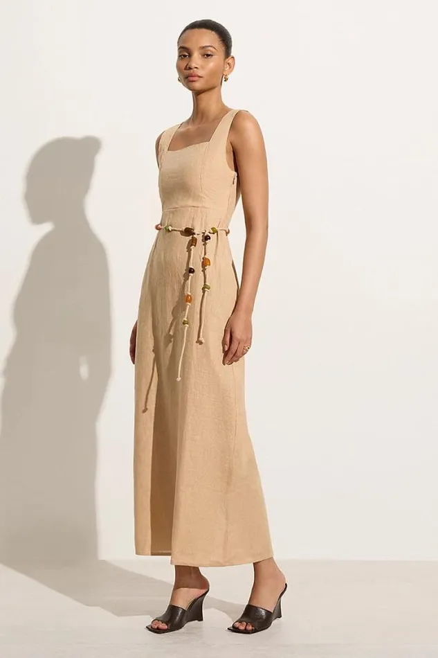 Women Faithfull The Brand Dresses Zana Midi Dress Sand