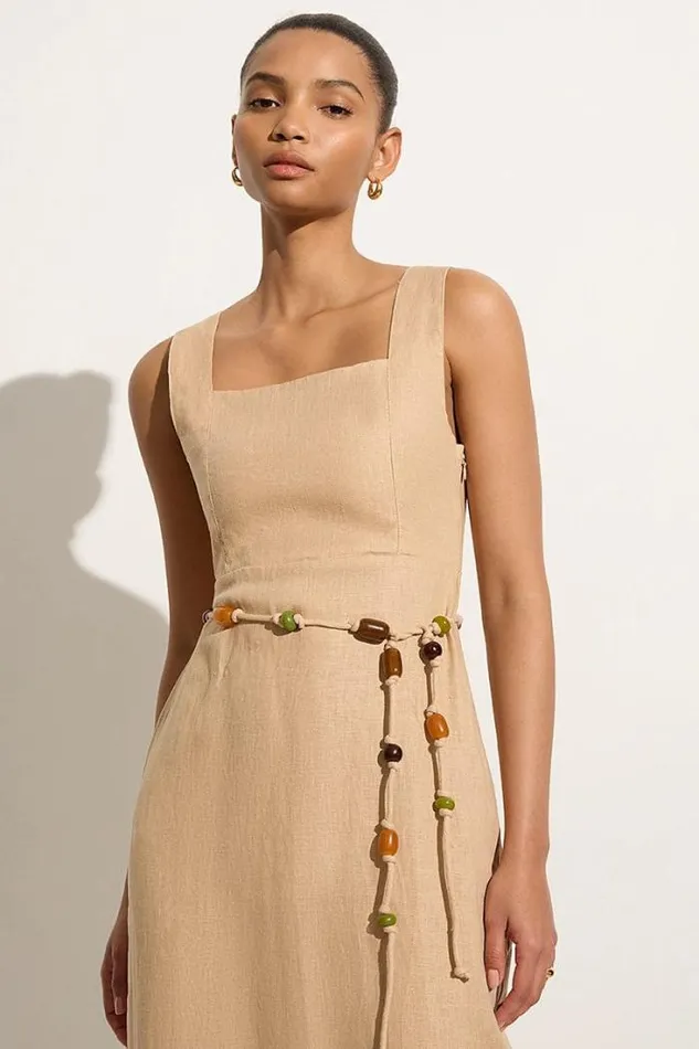 Women Faithfull The Brand Dresses Zana Midi Dress Sand