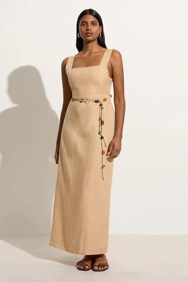 Women Faithfull The Brand Dresses Zana Midi Dress Sand
