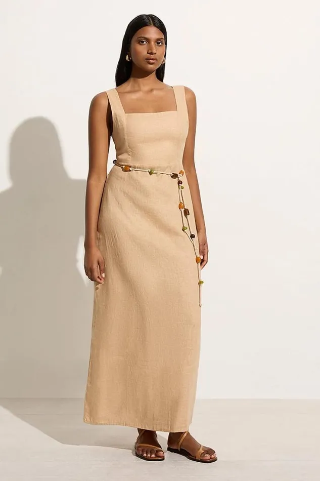Women Faithfull The Brand Dresses Zana Midi Dress Sand