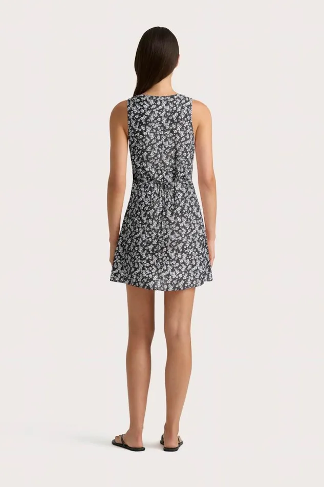 Women Faithfull The Brand Mini Dresses Penne Mini Dress Leilani Charred Navy