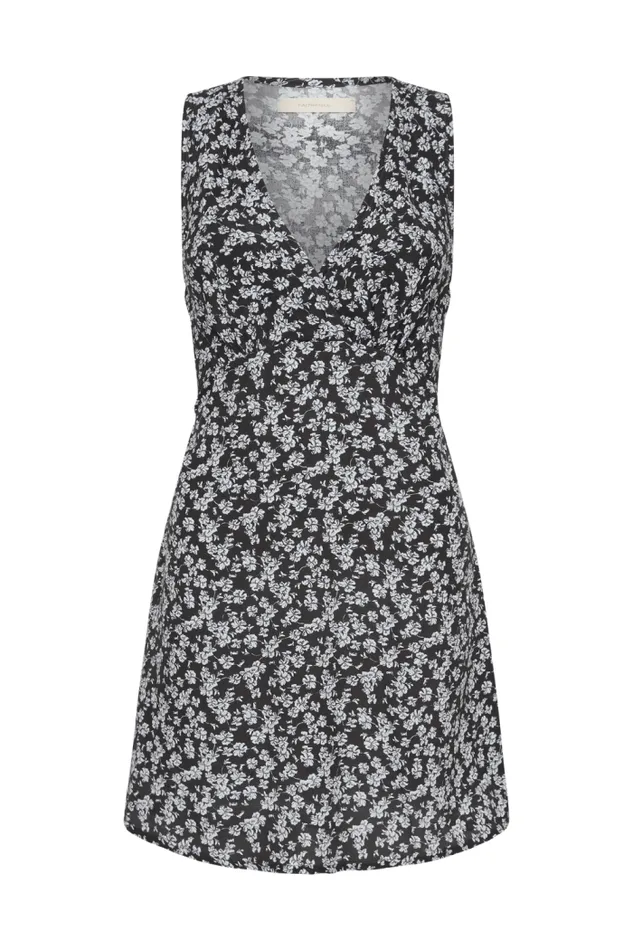Women Faithfull The Brand Mini Dresses Penne Mini Dress Leilani Charred Navy