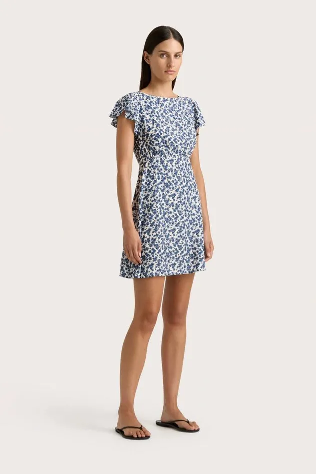 Women Faithfull The Brand Mini Dresses Valras Mini Dress Leilani Mid Blue