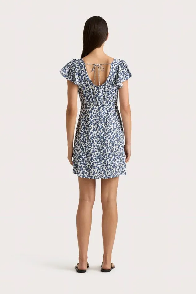 Women Faithfull The Brand Mini Dresses Valras Mini Dress Leilani Mid Blue
