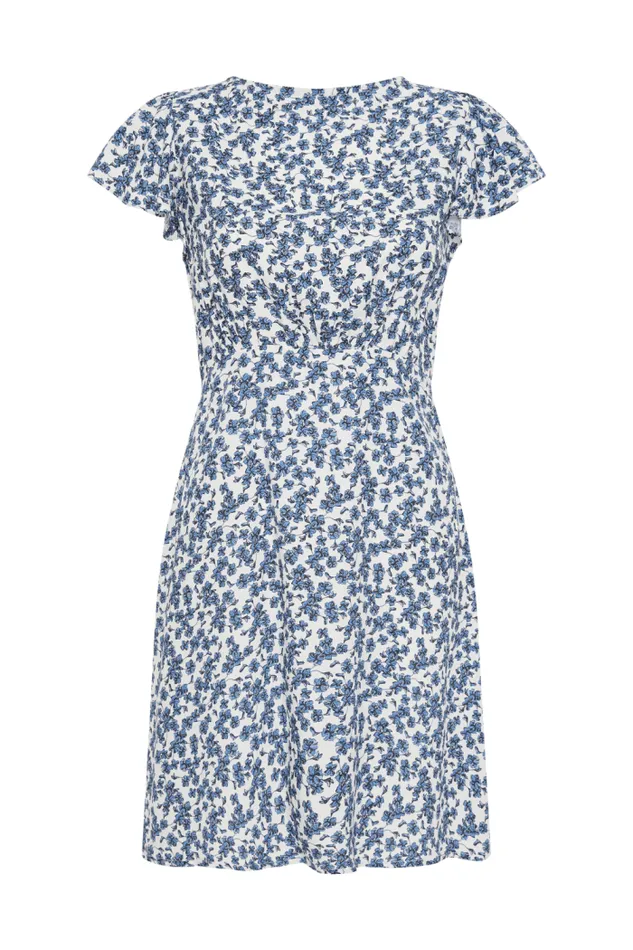 Women Faithfull The Brand Mini Dresses Valras Mini Dress Leilani Mid Blue