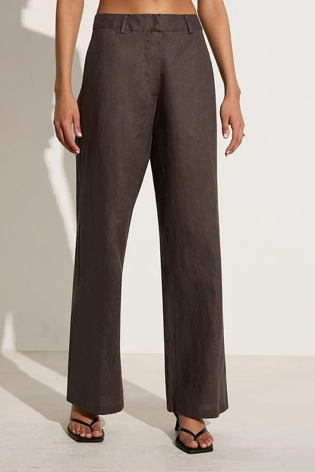 Women Faithfull The Brand Pants Rossio Pant Charcoal