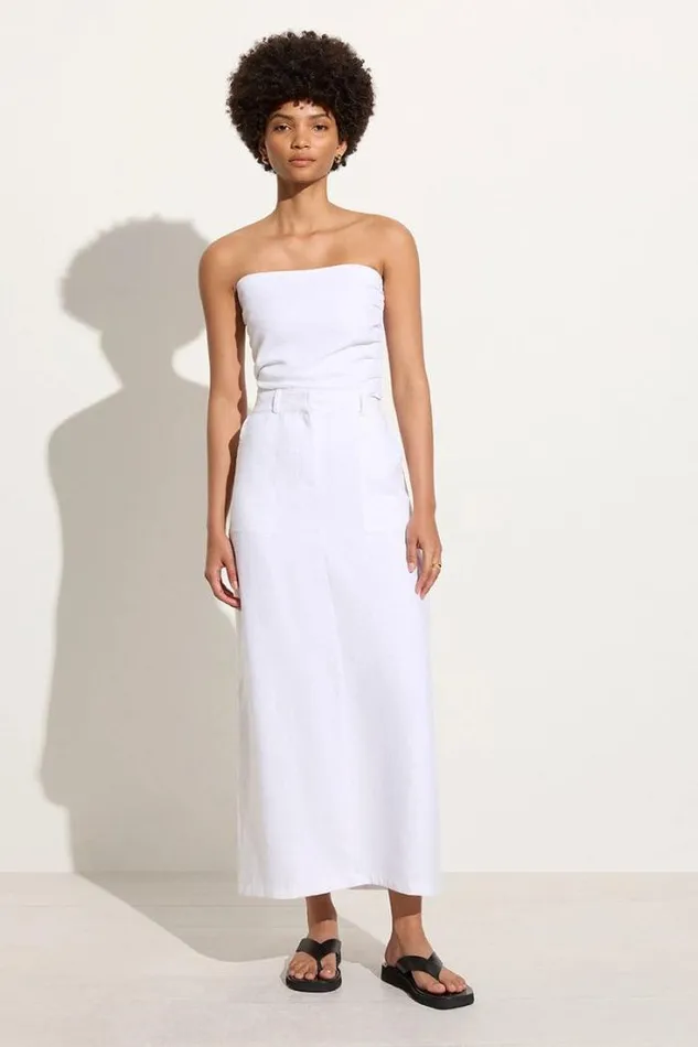 Women Faithfull The Brand Skirts and Shorts Amreli Maxi Skirt White