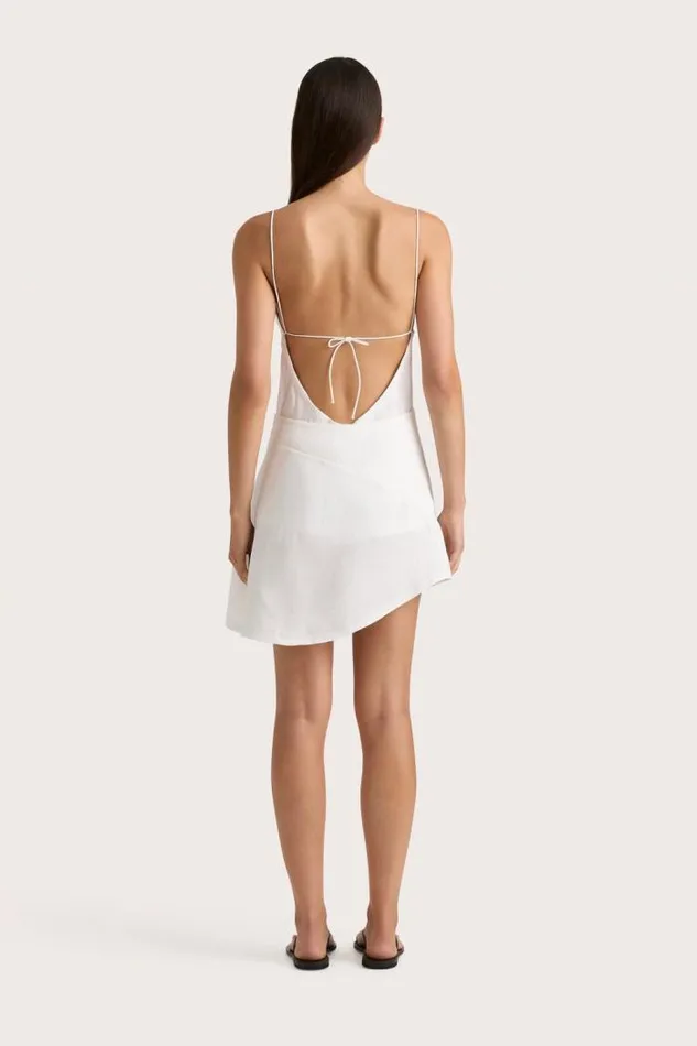 Women Faithfull The Brand Skirts and Shorts Antibes Mini Skirt White