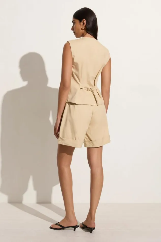 Women Faithfull The Brand Skirts and Shorts Campania Short Bleached Sand