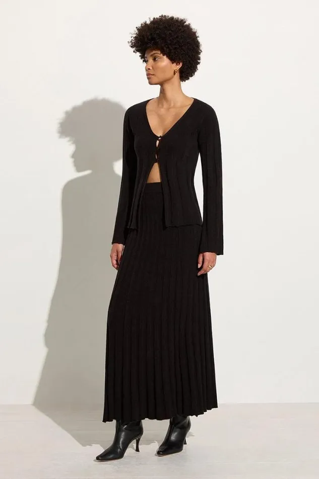 Women Faithfull The Brand Skirts and Shorts Mona Knit Skirt Black