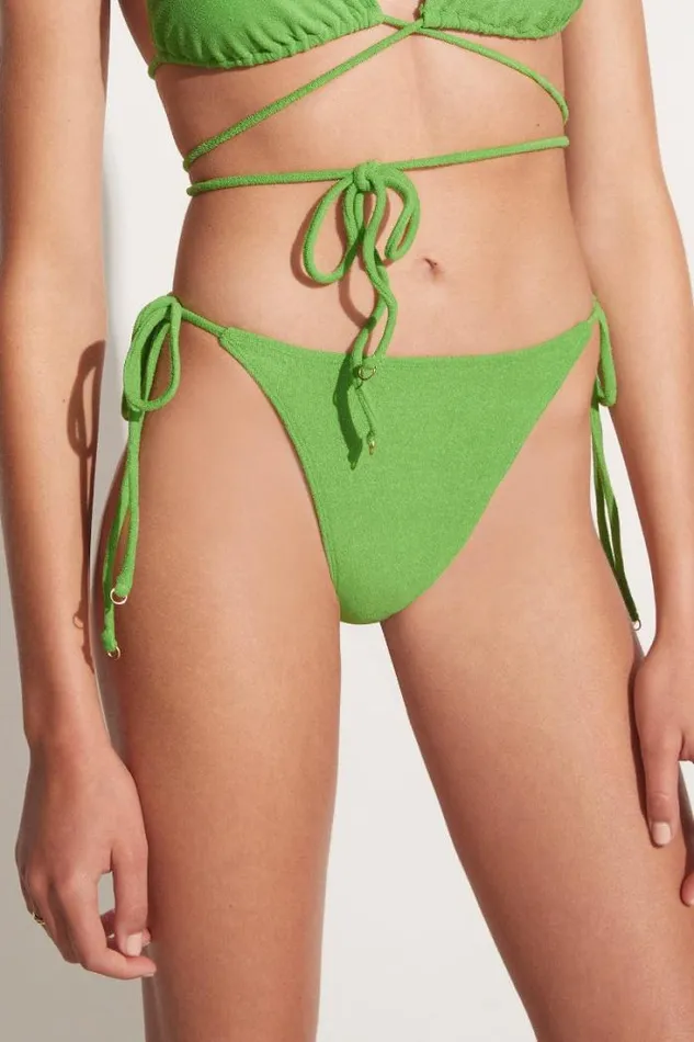 Women Faithfull The Brand Swim Andrea Bikini Bottoms Kiwifruit Towelling 8211 Final Sale