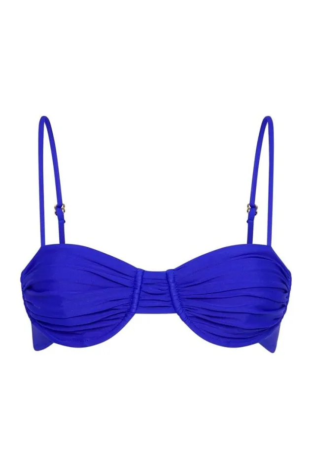 Women Faithfull The Brand Swim Baja Bikini Top Cobalt