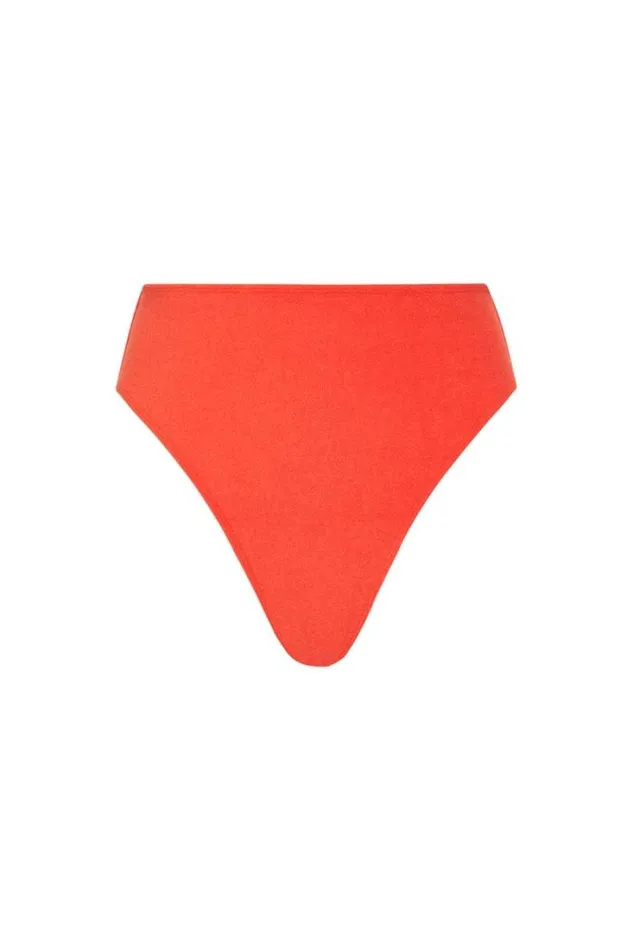 Women Faithfull The Brand Swim Chania Bikini Bottoms Morange Towelling 8211 Final Sale