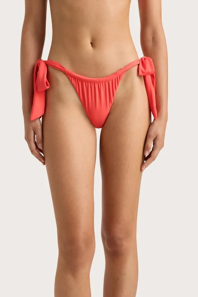 Women Faithfull The Brand Swim Costa Bikini Bottom Vermillion
