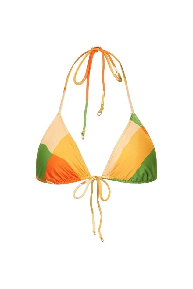 Women Faithfull The Brand Swim Hollis Bikini Top Costa Smeralda Print 8211 Final Sale