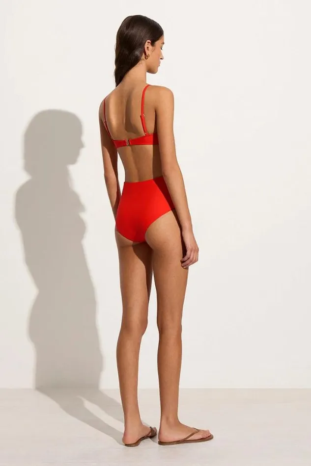 Women Faithfull The Brand Swim Reyes Bikini Bottoms Salsa