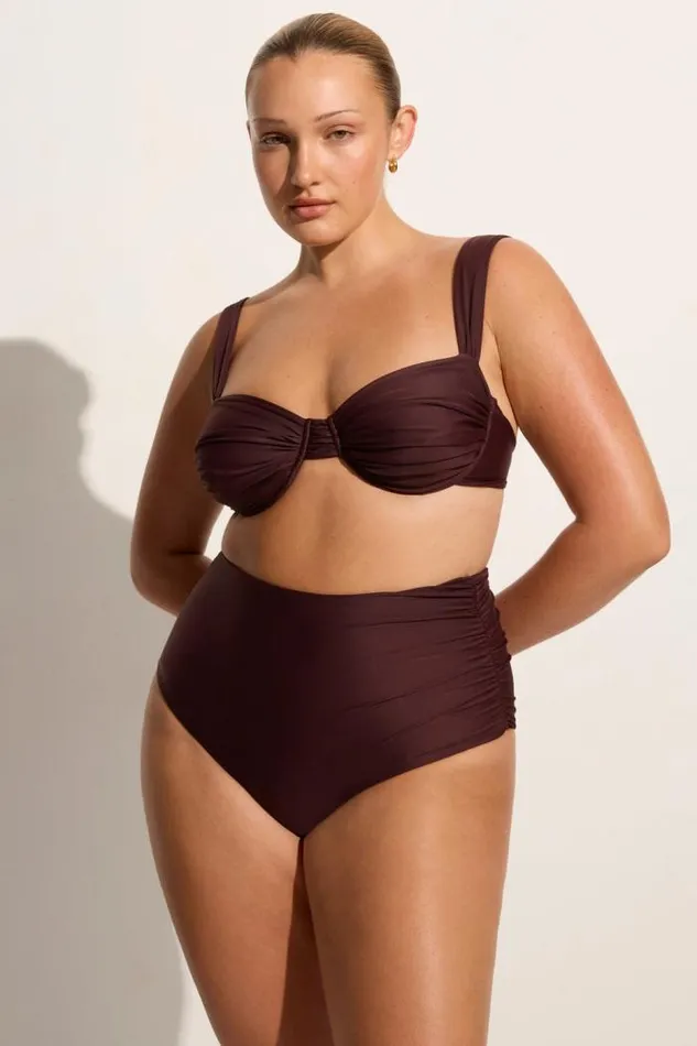Women Faithfull The Brand Swim Sol Bikini Top Soil
