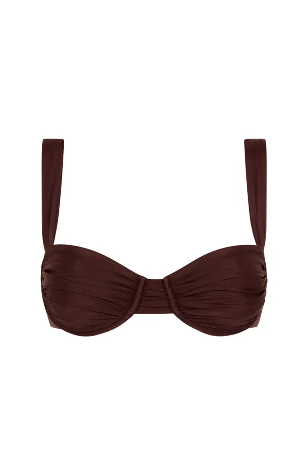 Women Faithfull The Brand Swim Sol Bikini Top Soil