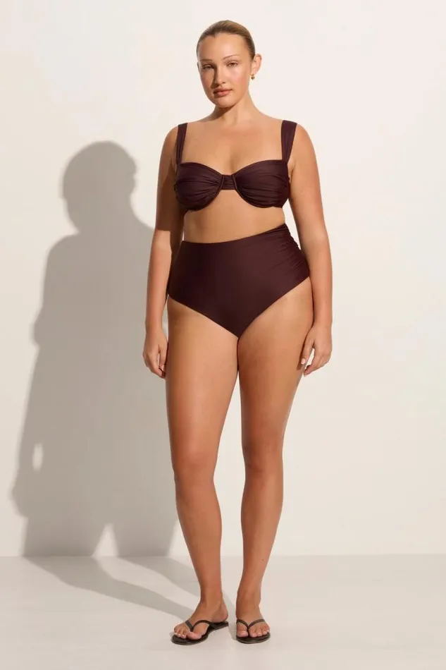 Women Faithfull The Brand Swim Sol Bikini Top Soil