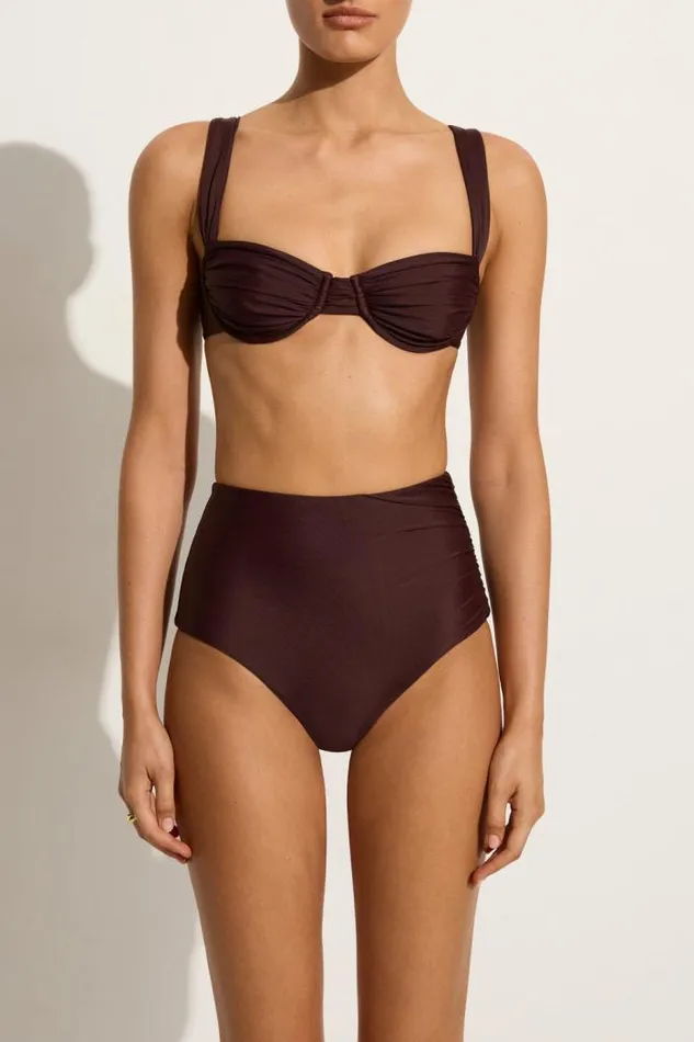 Women Faithfull The Brand Swim Sol Bikini Top Soil