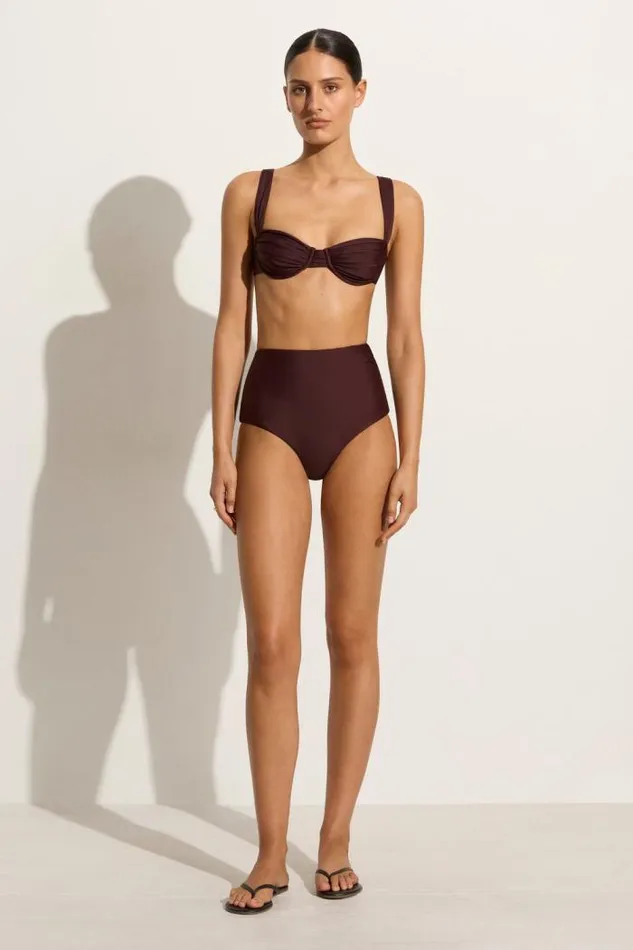 Women Faithfull The Brand Swim Sol Bikini Top Soil