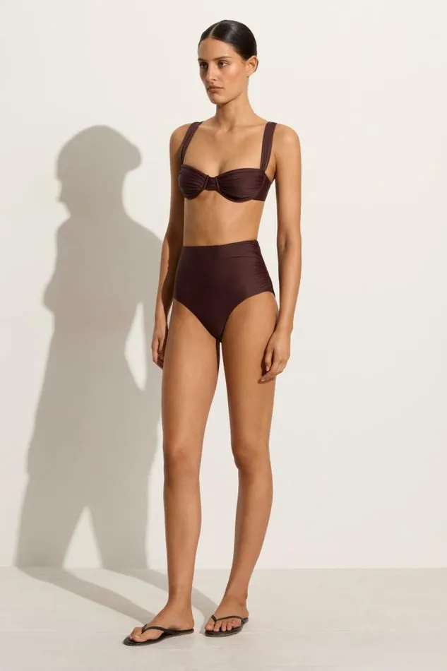 Women Faithfull The Brand Swim Sol Bikini Top Soil