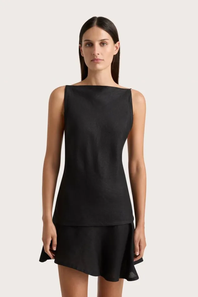 Women Faithfull The Brand Tops Antibes Top Black