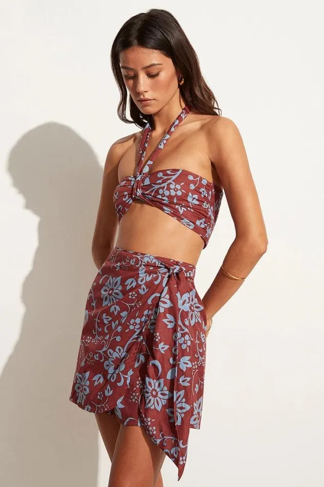 Women Faithfull The Brand Tops Le Tahiti Top Oceania Floral Print 8211 Final Sale
