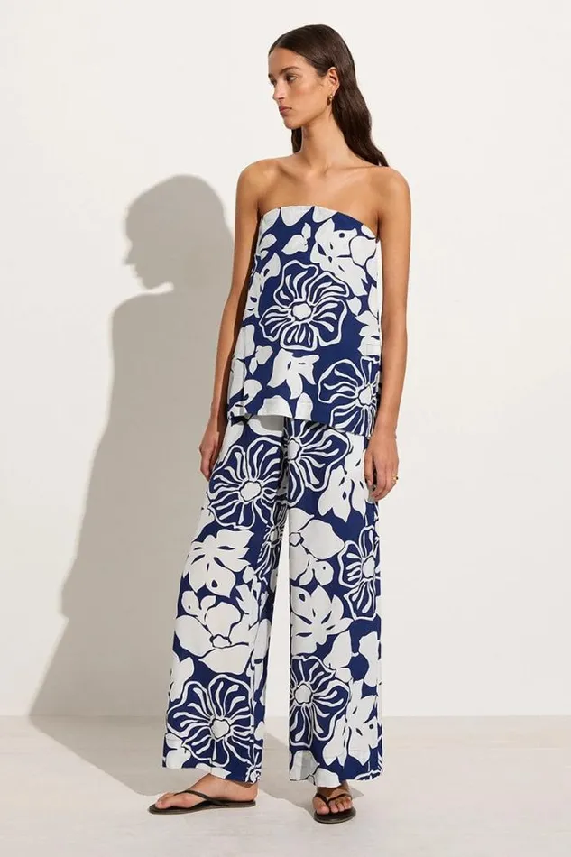 Women Faithfull The Brand Tops Lizette Top Mica Floral Navy