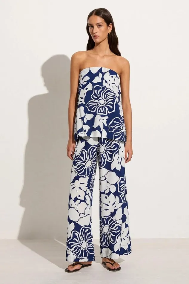 Women Faithfull The Brand Tops Lizette Top Mica Floral Navy