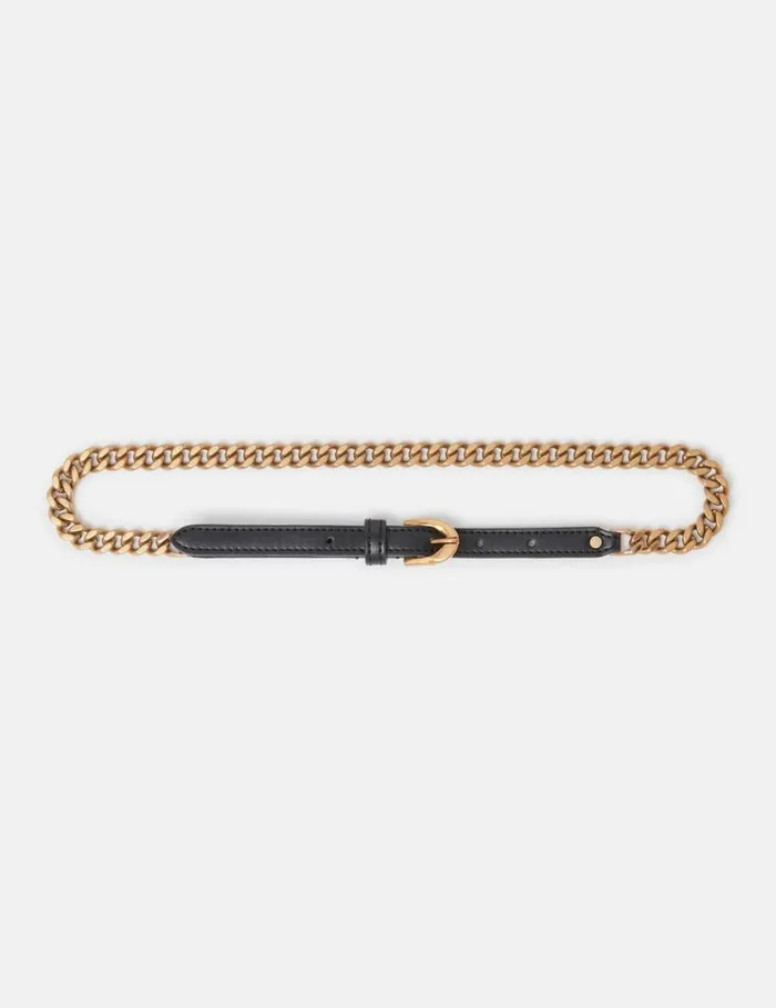 Women Falabella Buckled Belt Pitch Black Stella McCartney Belts