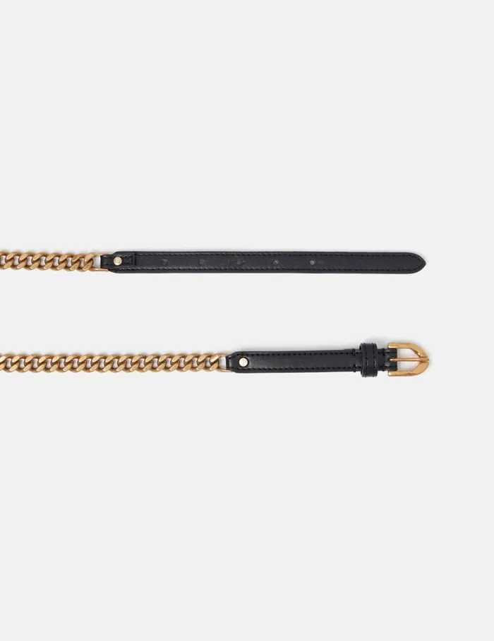 Women Falabella Buckled Belt Pitch Black Stella McCartney Belts