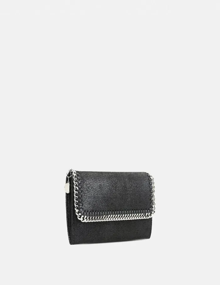 Women Falabella Flap Continental Wallet Black Stella McCartney Iconic Falabella Women Falabella Flap Continental Wallet Black Stella McCartney Iconic Falabella