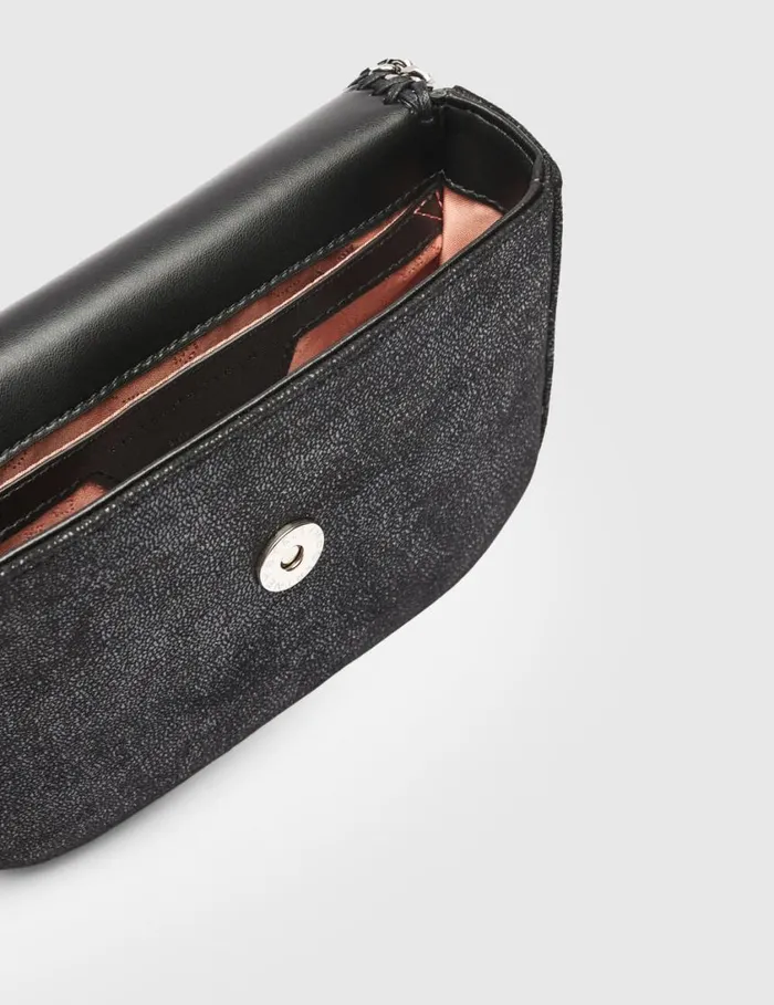 Women Falabella Flap Crossbody Bag Black Stella McCartney Mini Bags And Clutches