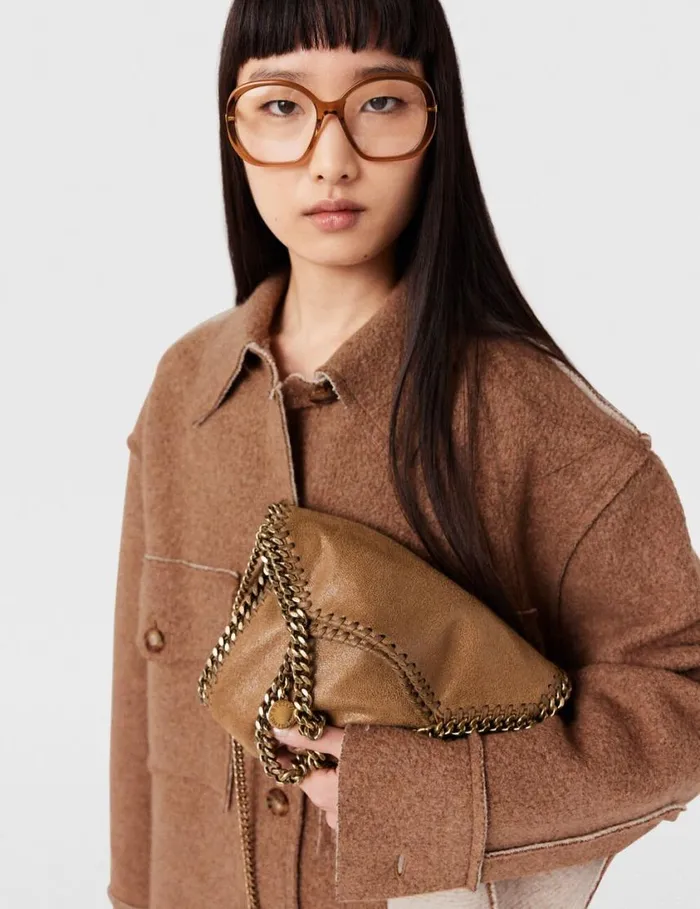 Women Falabella Mini Tote Bag Pecan Brown Stella McCartney Mini Bags And Clutches Women Falabella Mini Tote Bag Pecan Brown Stella McCartney Mini Bags And Clutches