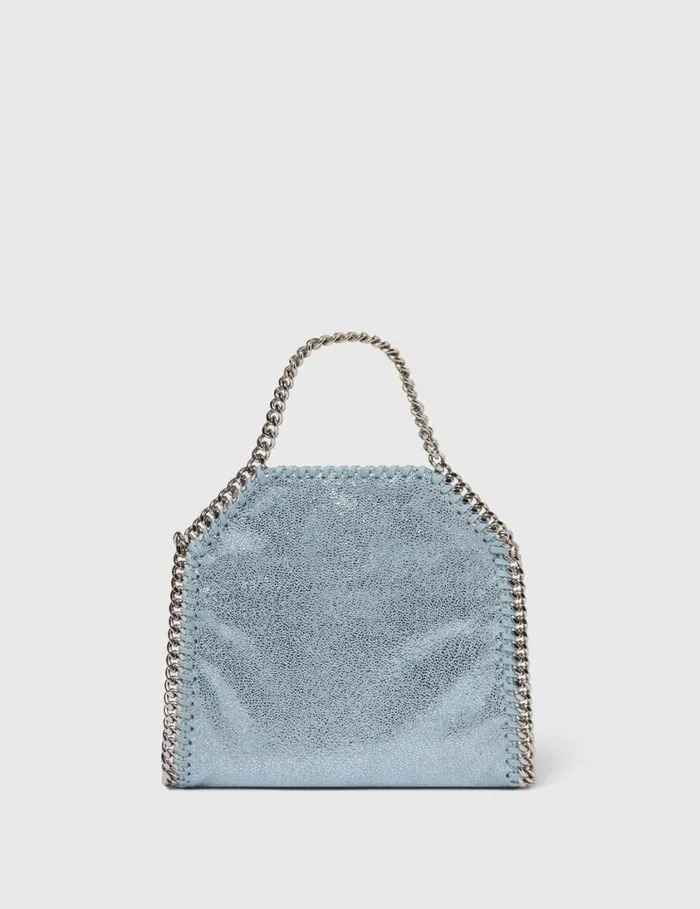 Women Falabella Pearl Tiny Tote Bag Sapphire Blue Stella McCartney Crossbody Bags