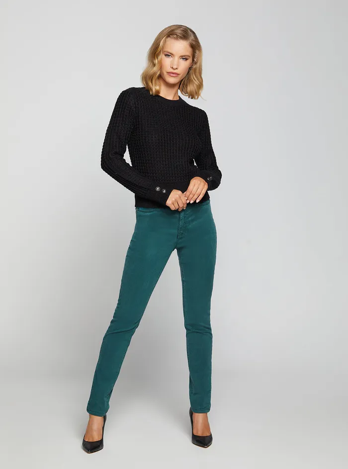 Women Fashion Tops GUESS Black Multi Georgie Knit Top Women Fashion Tops GUESS Black Multi Georgie Knit Top