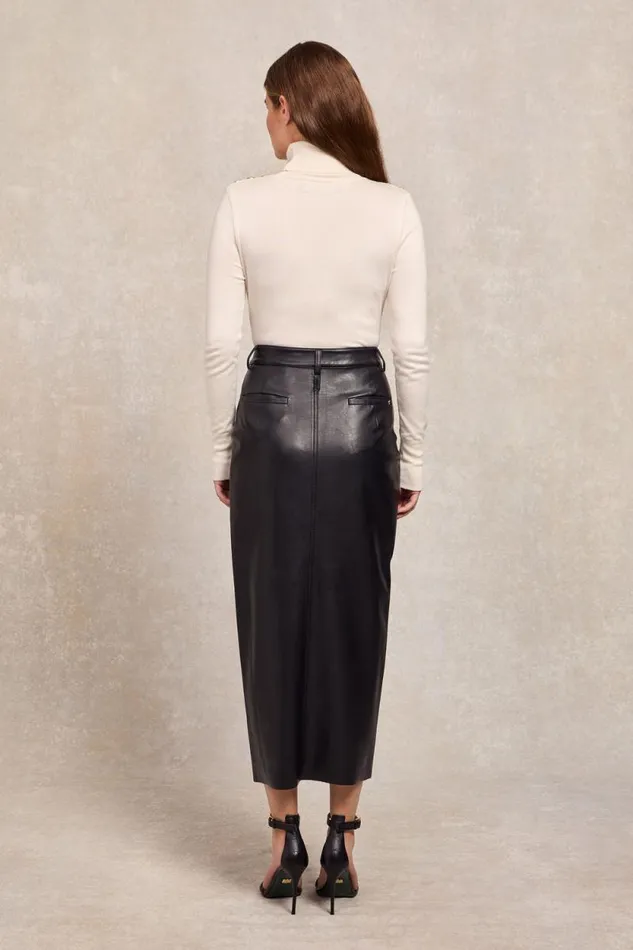 Women Faux Leather Maxi Skirt Black Holland Cooper Skirts Women Faux Leather Maxi Skirt Black Holland Cooper Skirts